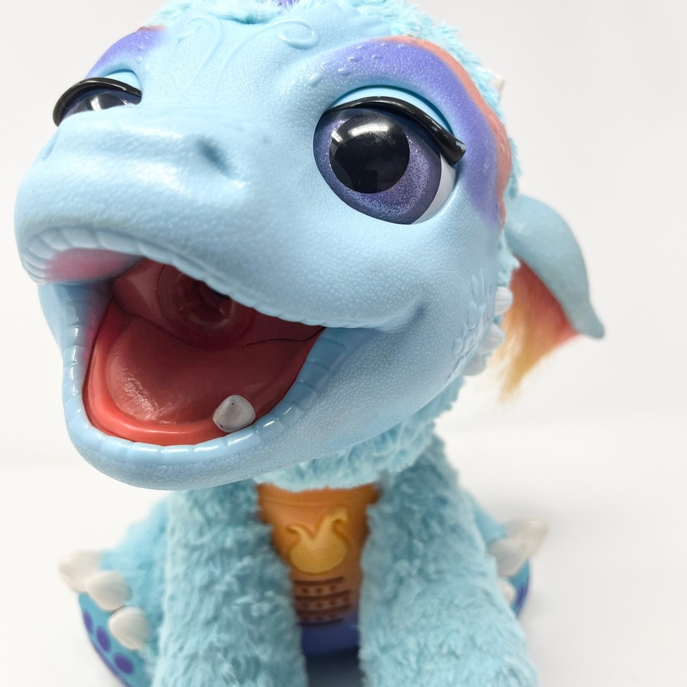 Hasbro FurReal Friends Torch My Blazin Dragon Interactive Plush Blue Tested - Picture 7 of 16
